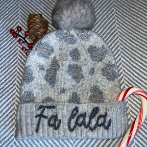 Hand embroided beanie Christmas